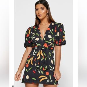 Finders keepers fruit wrap dress